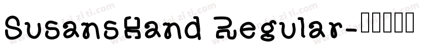 SusansHand Regular字体转换